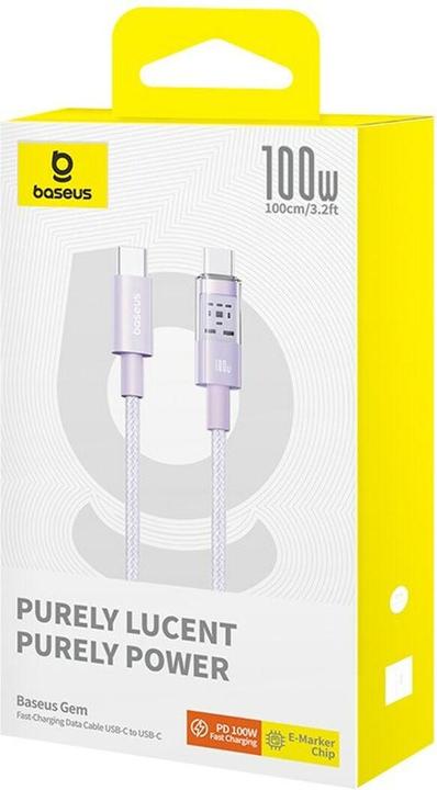 Actual product image Baseus USB C — USB C (1 m, USB 2.0, 100 W)