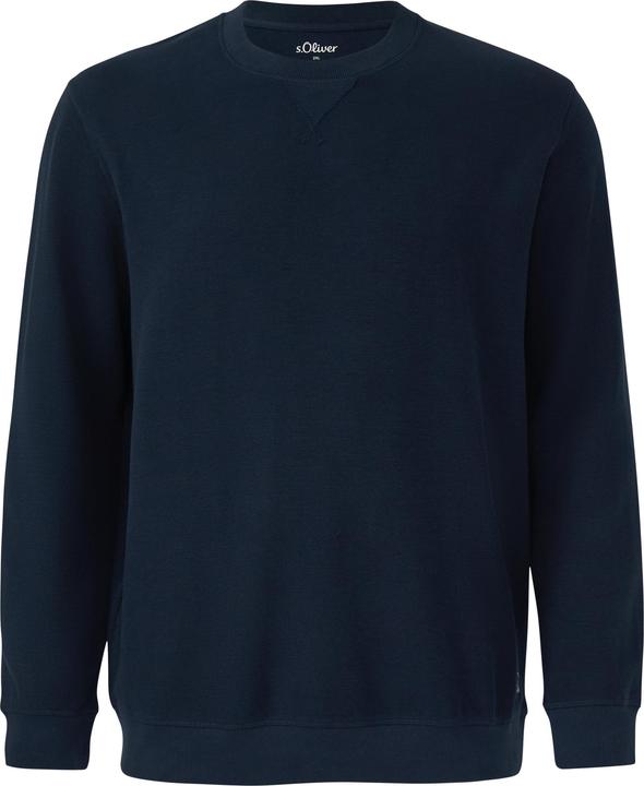 Produktbild s.Oliver Sweatshirt Strukturiertes Sweatshirt mit Rippbündchen (3XL)
