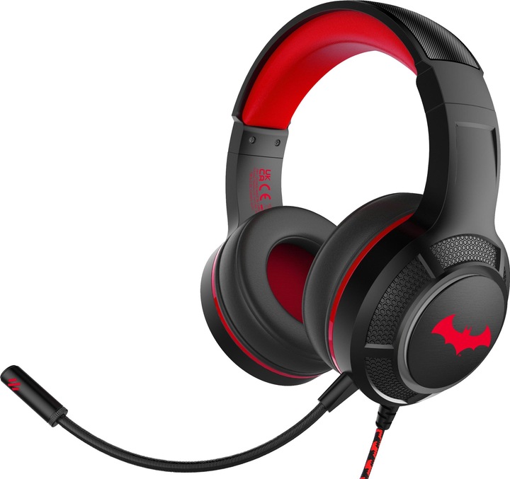 Produktbild OTL Technologies DC Comics DC0905 Kopfhörer & Headset Verkabelt Kopfband Gaming Schwarz, Rot (Kabelgebunden)