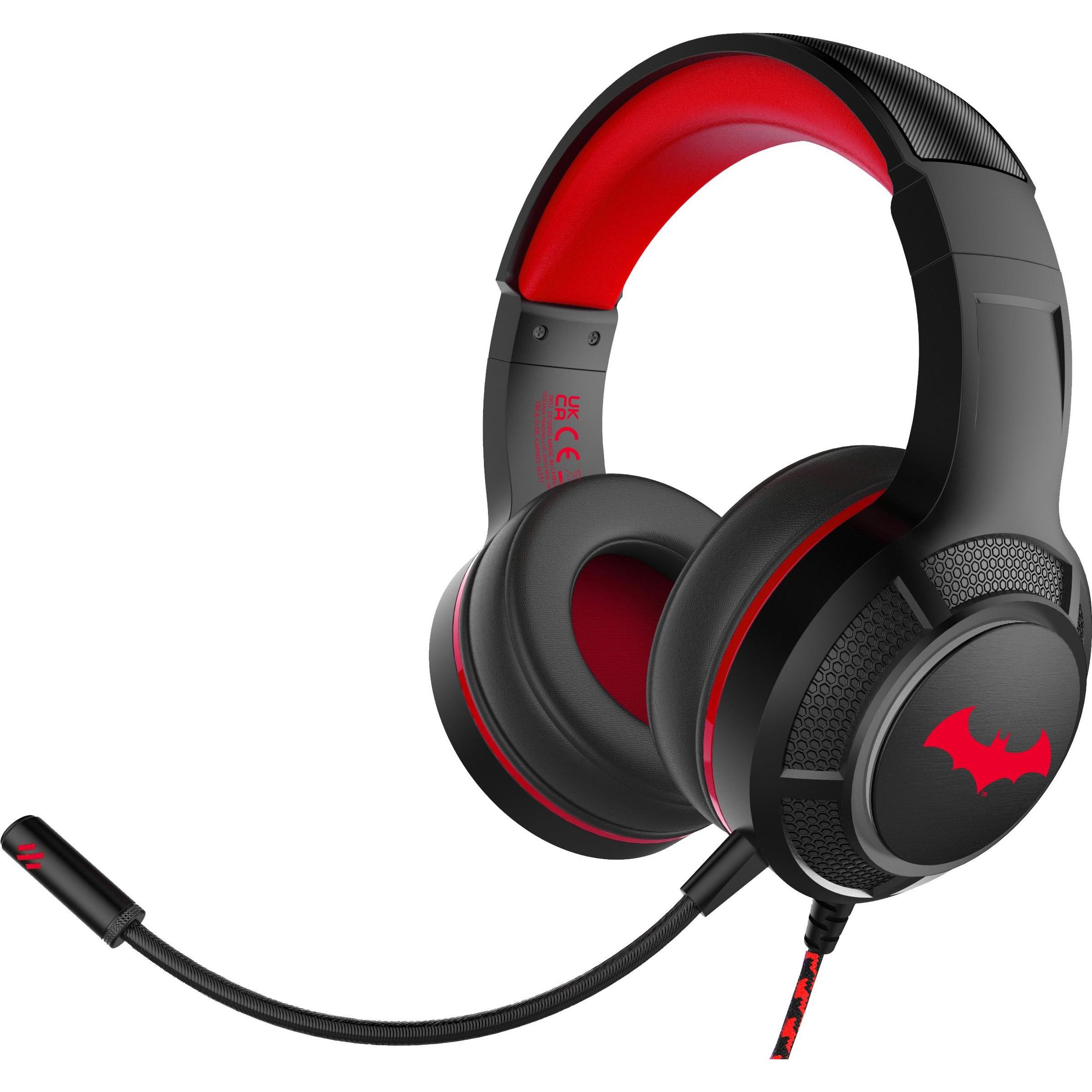 OTL Technologies DC Comics DC0905 Kopfhörer & Headset Verkabelt Kopfband Gaming Schwarz, Rot (Kabelgebunden), Gaming Hea...