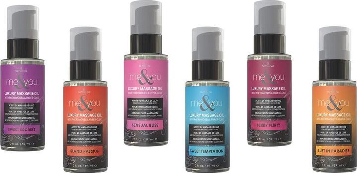 Sensuva me and you massage oil assorted 12