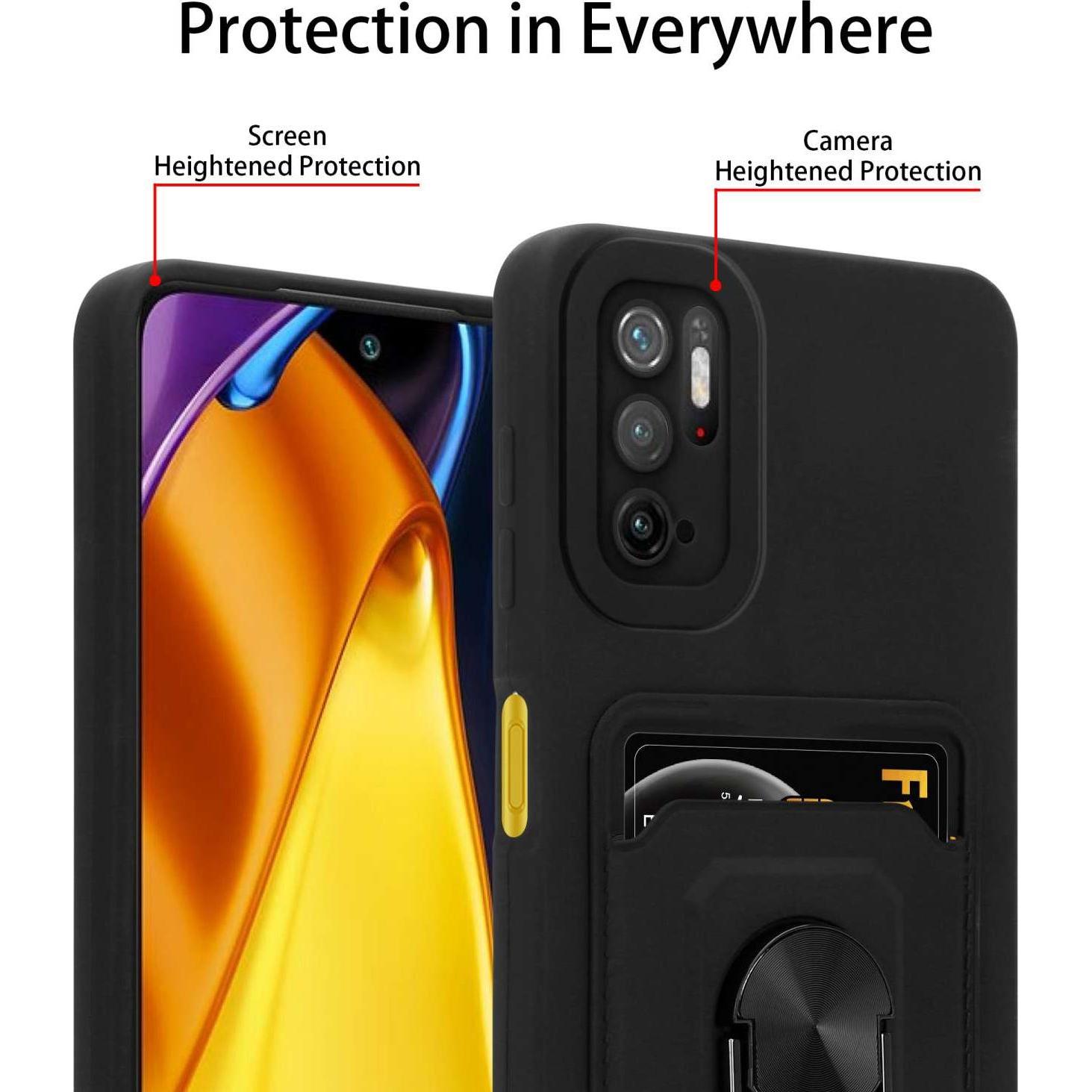 Thumbnail - Cadorabo Handykette für Xiaomi RedMi NOTE 10 5G / POCO M3 PRO 5G mit Standfunktion, Handykette, Schwarz