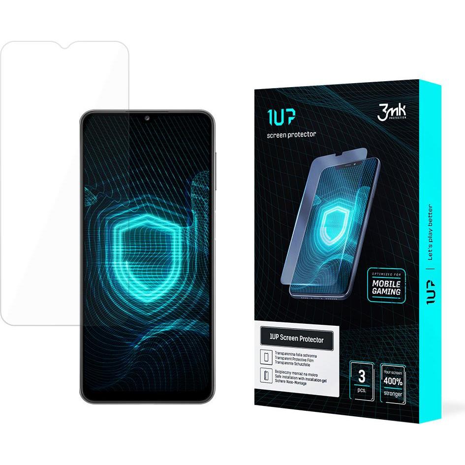3MK 1UP Bildschirmschutz, Display Folie (3 Stück, Samsung Galaxy A22 5G), Smartphone Schutzfolie, Transparent