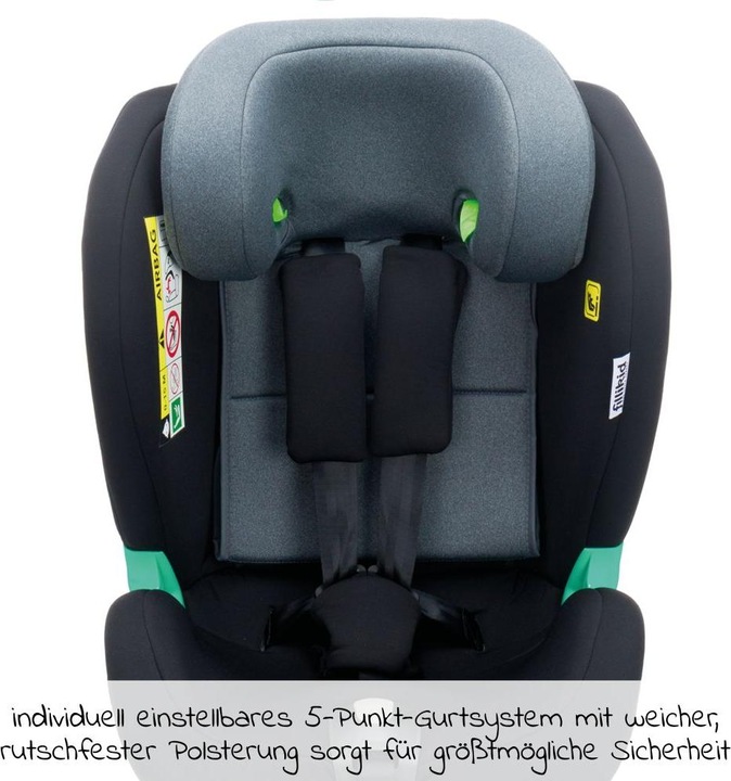 Produktbild Fillikid Reboarder Luca 360 Schwarz Grau (Reboarder, ECE R129/i-Size Norm)