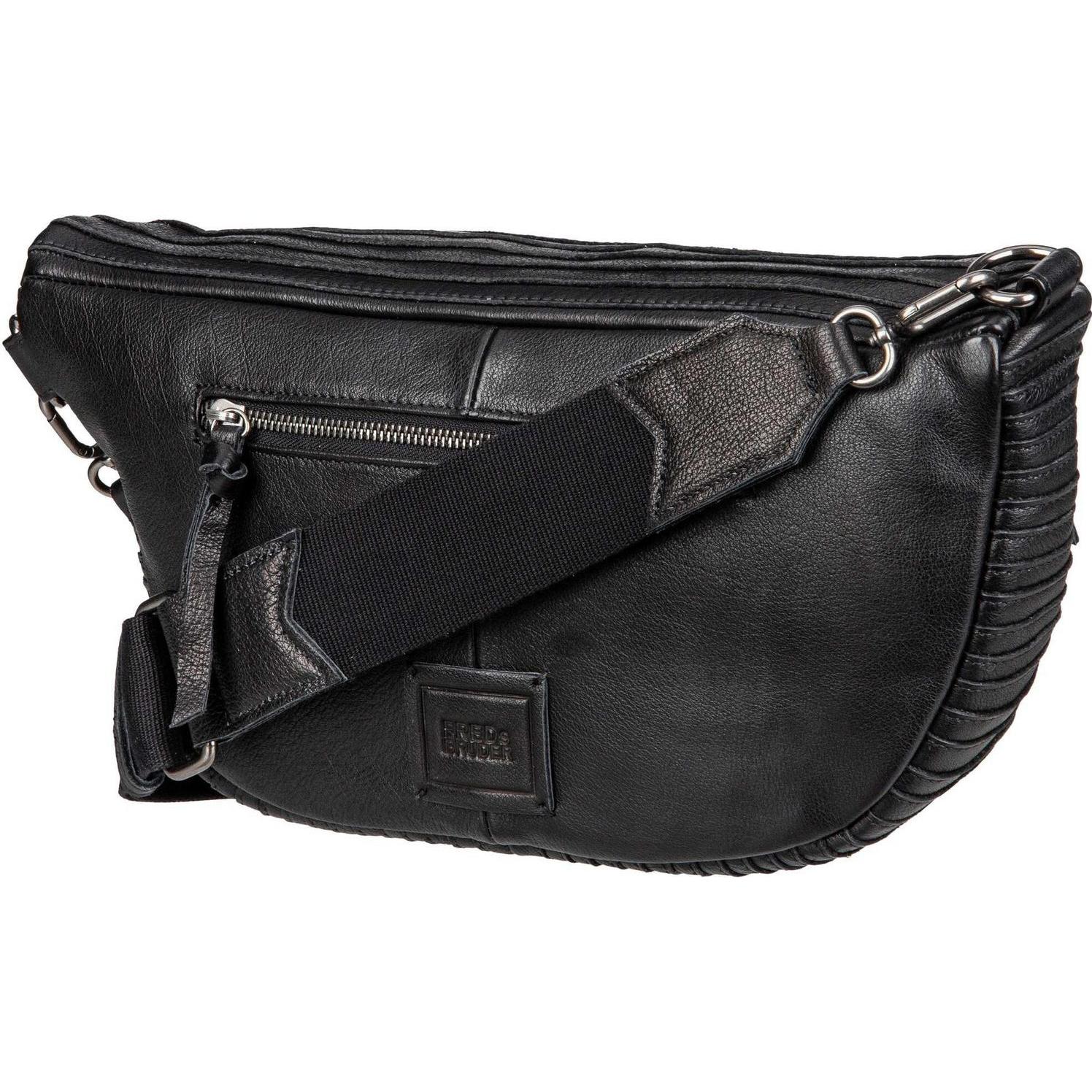 Thumbnail - FredsBruder, Handtasche, Layer Umhängetasche Leder 38 cm, Schwarz