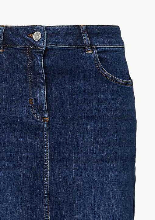 Produktbild Comma Rock Elastischer Midi-Jeansrock mit Waschung (44)