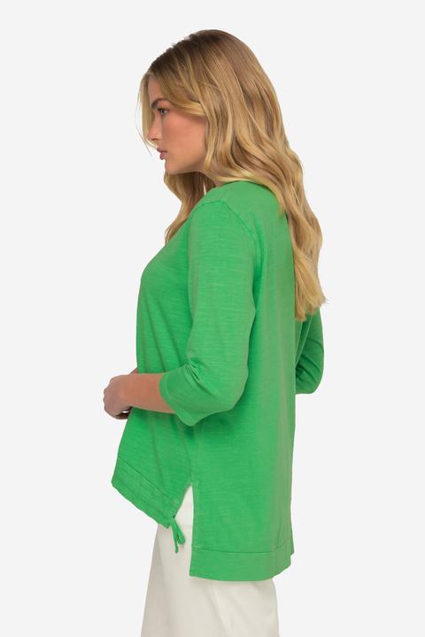 Immagine prodotto Laurasøn T-Shirt, V-Ausschnitt, Halbarm, Saum mit Raffung OEKO-TEX MIG (XL)