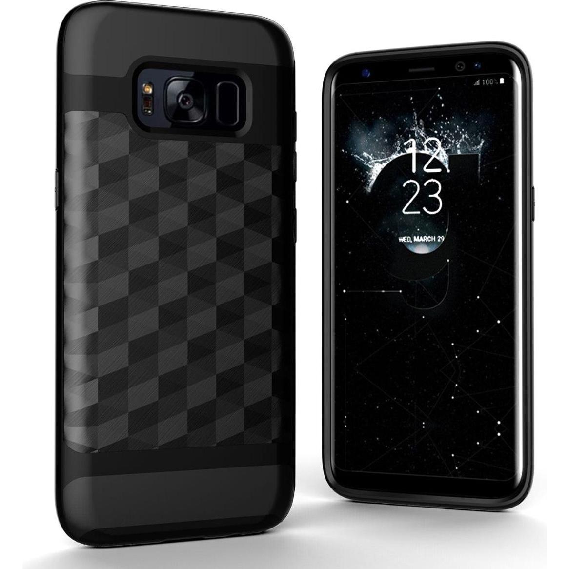 König Design Handyhülle für Samsung Galaxy S7 Edge Schutzcase Backcover Bumper Etuis Schwarz (Samsung Galaxy S7 Edge), S...