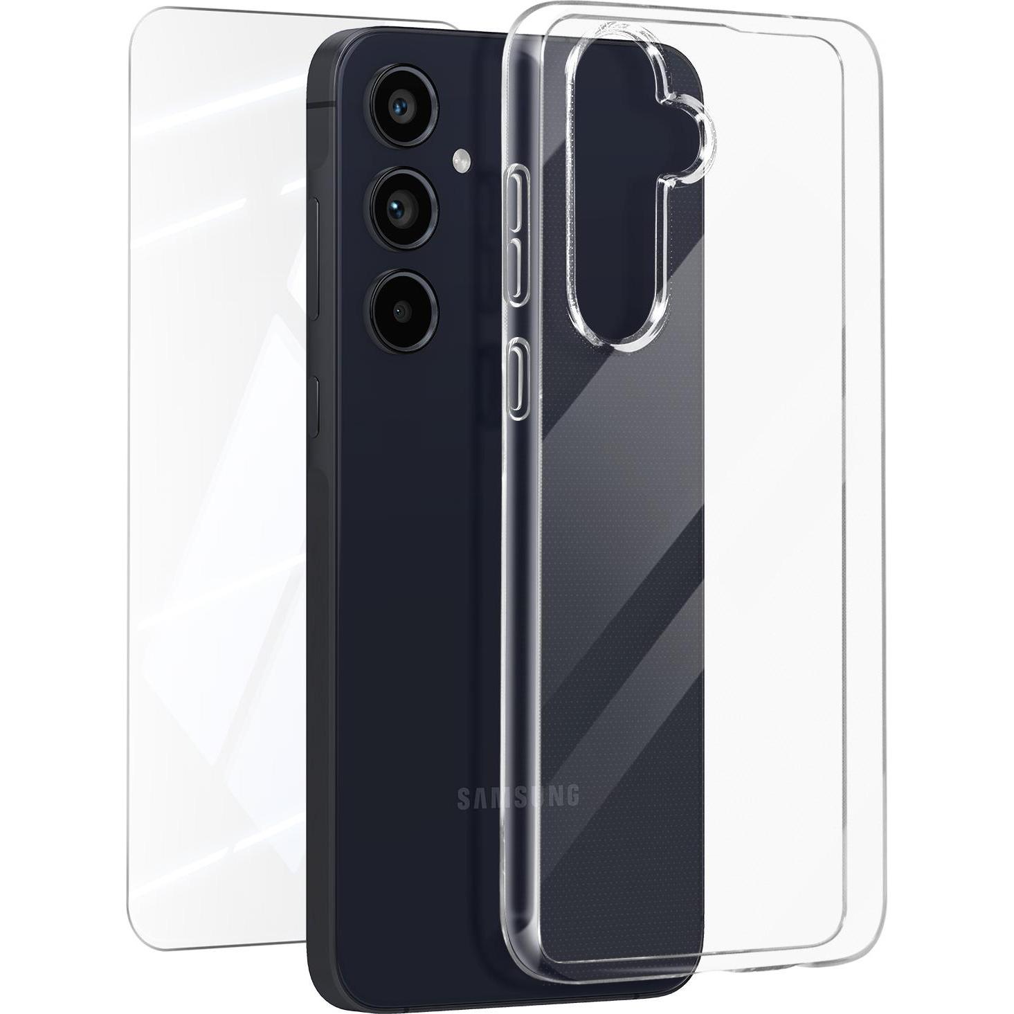 Mayaxess Complete Protection Pack Series (Samsung Galaxy A55), Smartphone Hülle, Transparent