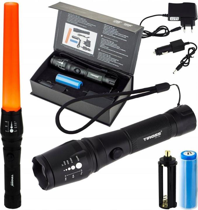 Actual product image Tiross Torch Rechargeable torch.Cree TS-1154 (16 cm)