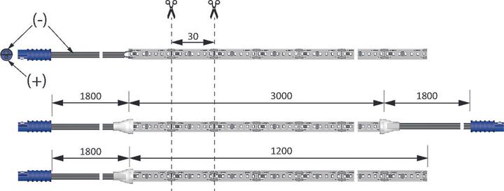 Produktbild Halemeier LED-Bänder Versa Inside 233 HP / 24 V (Warmweiss, 120 cm, Indoor)
