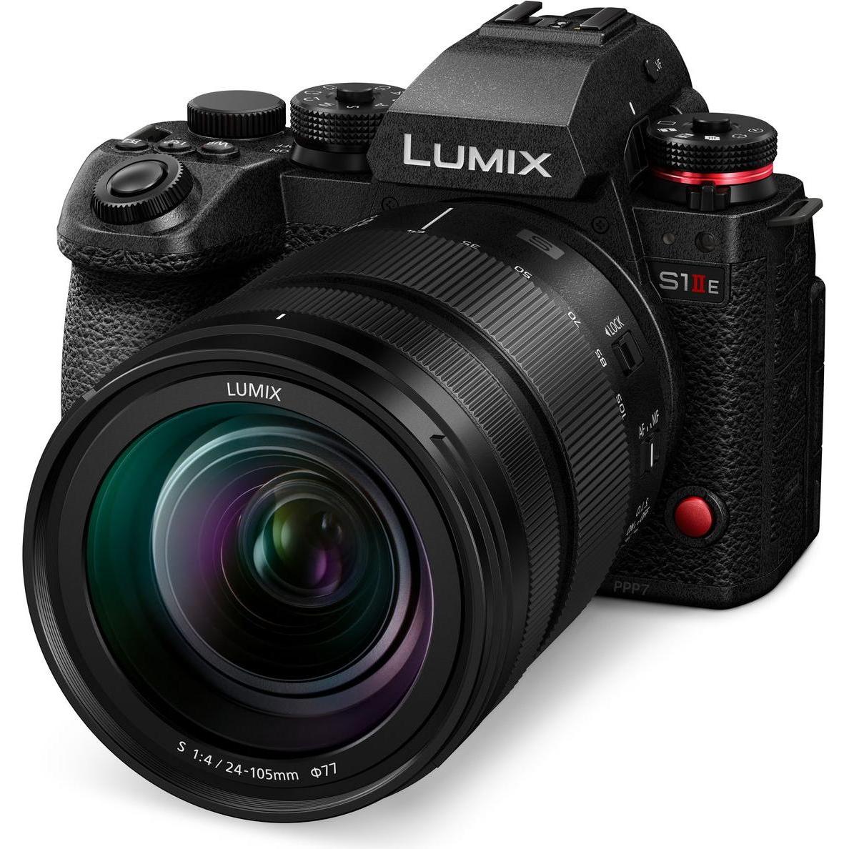 Panasonic Lumix S1IIE + S Series 24-105mm F4 Macro L-Mount (24 - 105 mm, 24.20 Mpx, Vollformat), Kam