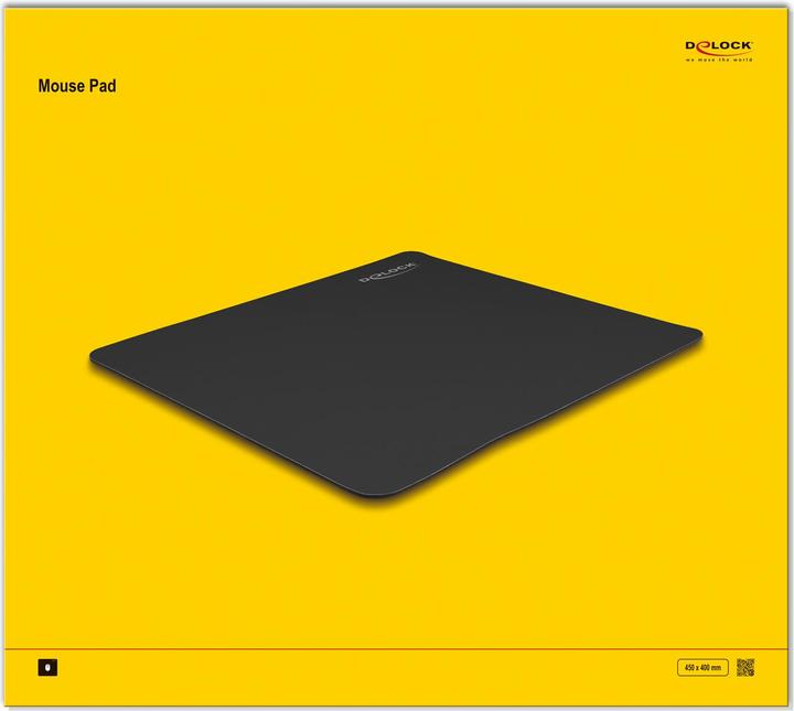 Image du produit Delock Tapis de souris noir 450 x 400 mm (XL)