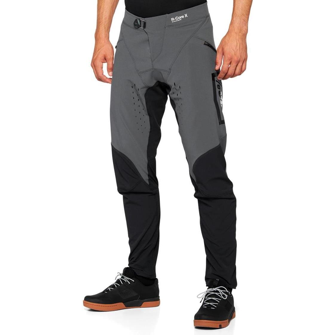 100%, Herren, Velohosen, R-Core X Pants (36), Grau, 36