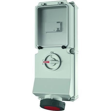 Mennekes, Presa di corrente, MEN 7251 63A5P 6H400V Scatola da parete DUO IP67