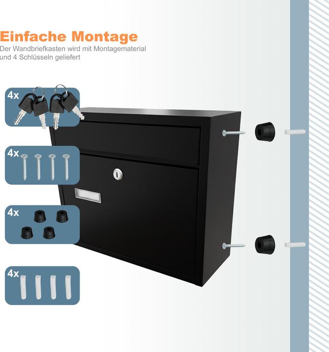 Produktbild Relaxdays Briefkasten