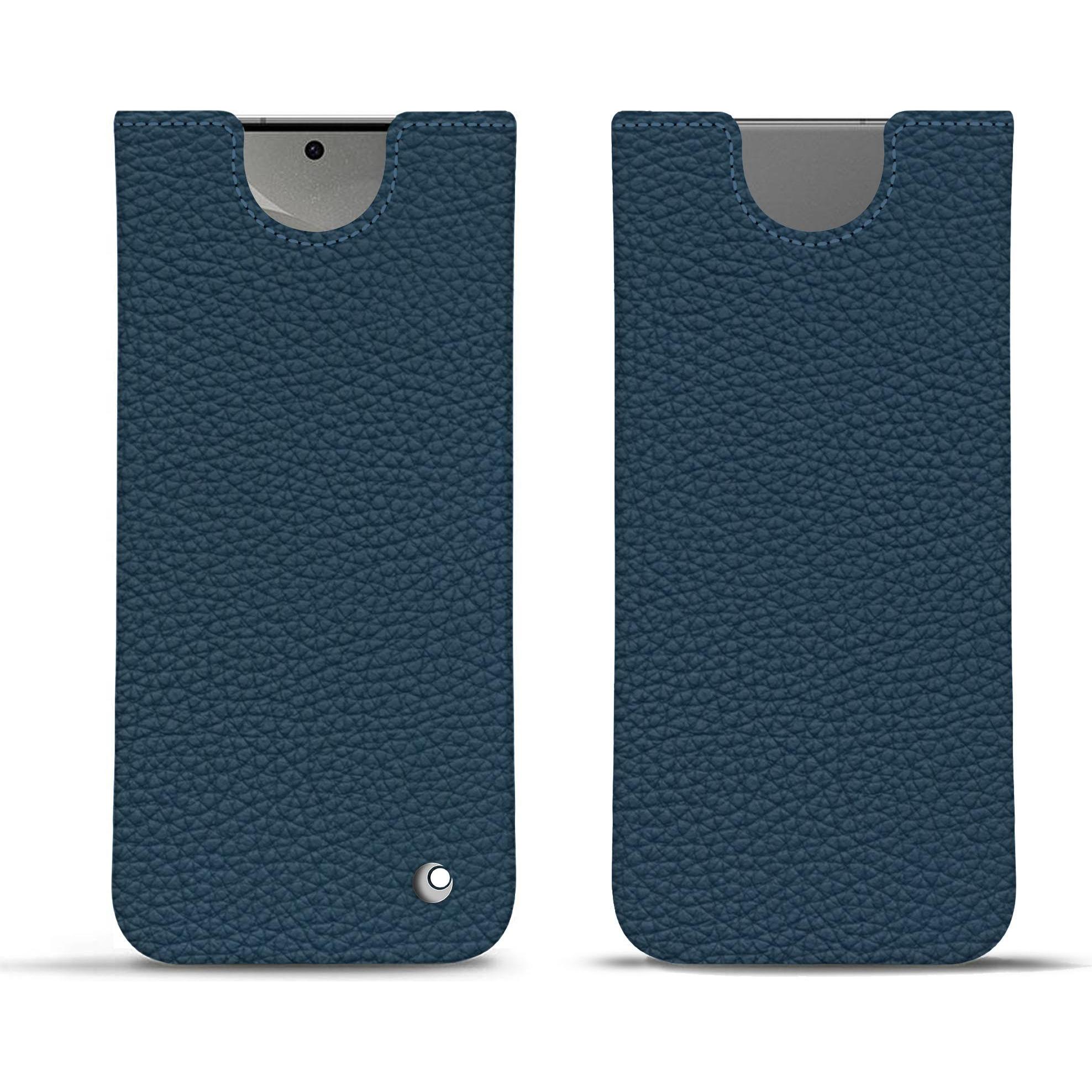 Noreve Lederschutzhülle (Samsung Galaxy S24), Smartphone Hülle, Blau