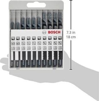 Produktbild Bosch Professional Zubehör 10-tlg. Stichsägeblatt-Set Basic for Wood