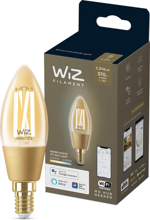 Image du produit WiZ Filament vintage (E14, 4.90 W, 370 lm, 1 x, E)