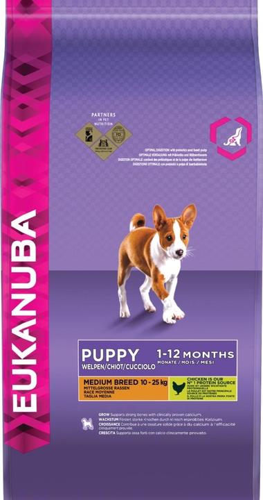 Produktbild Eukanuba Puppy Medium Breed Huhn (Junior, 1 Stk., 3000 g)