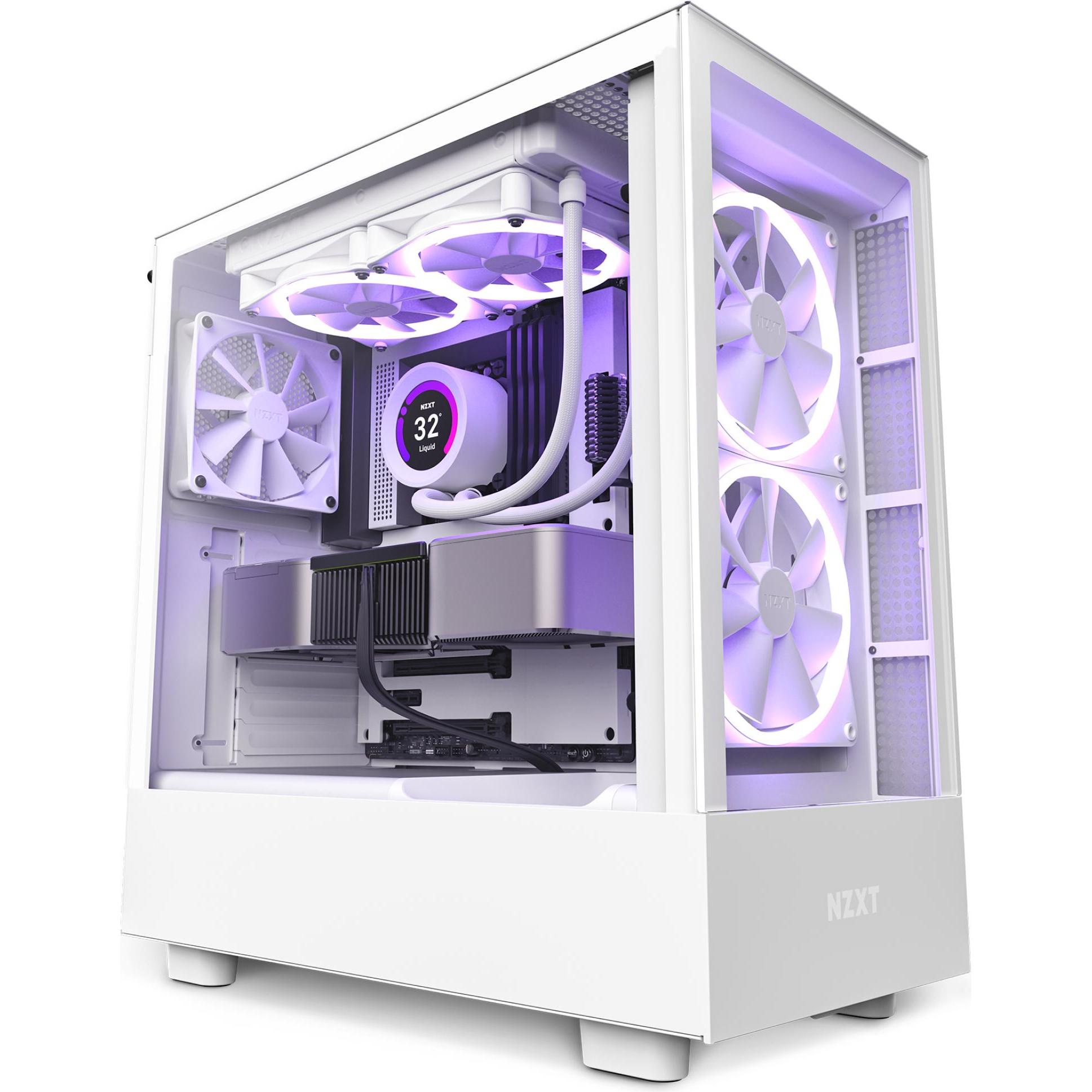 NZXT H5 Elite (ATX, mATX, Mini-ITX), PC Gehäuse, Weiss