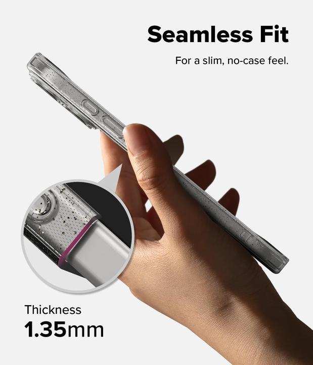 Produktbild Ringke Air iPhone 17 Hülle - Klarer Glitzer (Apple iPhone 17)