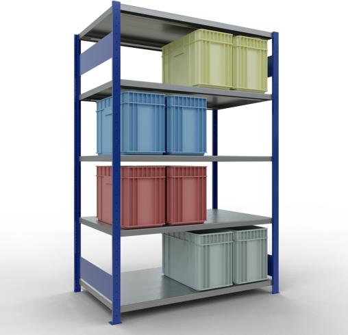 Actual product image Schulte Lagertechnik MULTIplus250 basic racking system with length ledgers