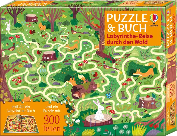 Nolan:Puzzle & Buch: Labyrinthe-Reise d (32 Teile)