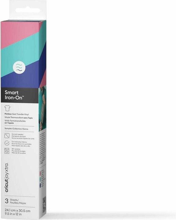 Productafbeelding Cricut Smart Iron-On Joy Xtra 24,1x30,5cm - 3 sheets Hibiscus Sampler (P)