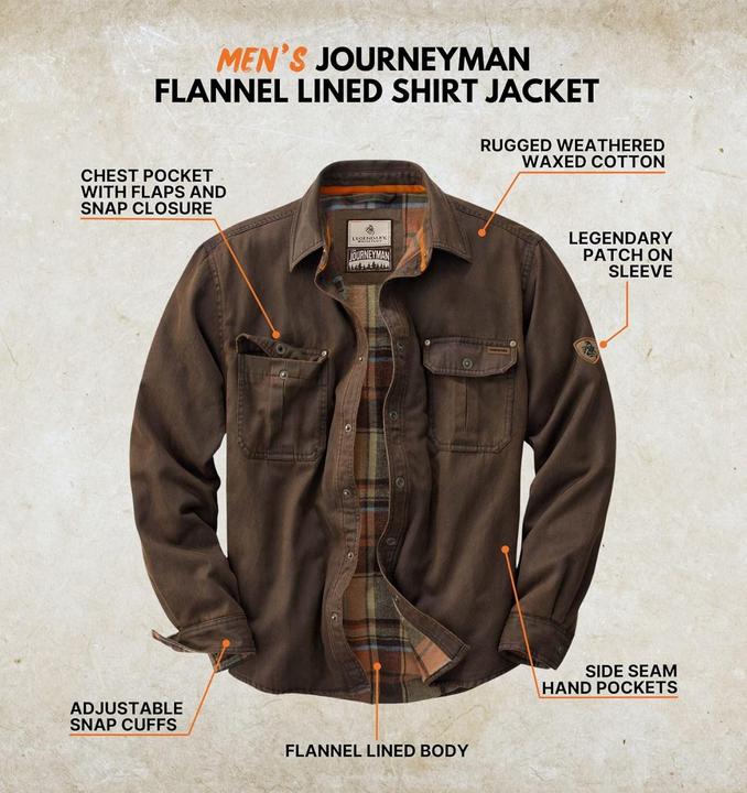 Produktbild Legendary Whitetails Giacca Camicia Foderata in Flanella Robusta Journeyman