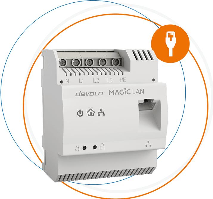 Actual product image Devolo Magic 2 LAN DINrail (2400 Mbit/s)