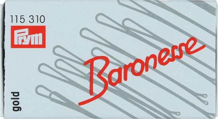 Produktbild Baronesse Klemmen 120er Box 6,5cm gold (12 Stk.)