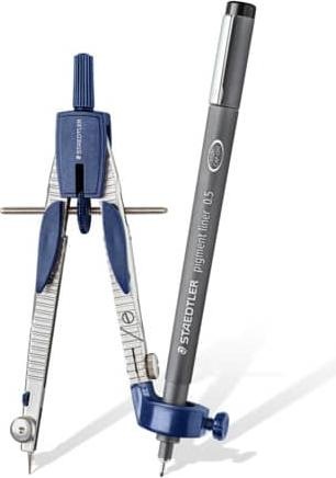 Actual product image Staedtler Quick adjustment compass center drive spindle, pen holder