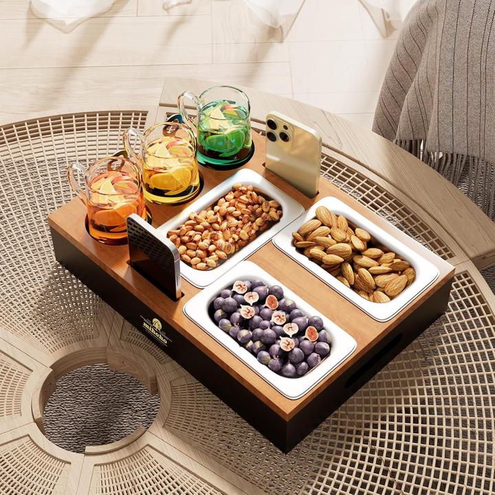 Produktbild Mihoho Sofa Organizer mit Snackschalen und Ablagen