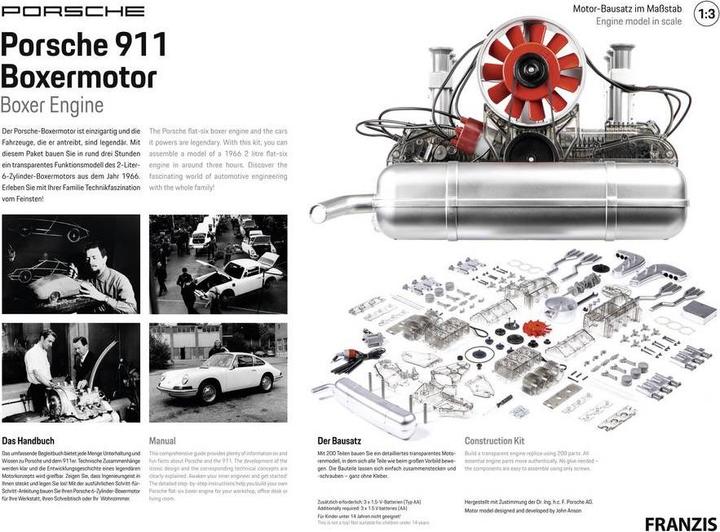 Actual product image Franzis Porsche 911 Boxermotor, Motorbausatz im Massstab 1:3