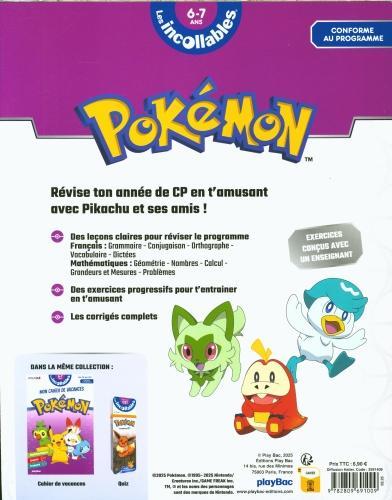 Actual product image Pokémon : toute mon année de CP, 6-7 ans : leçons et exercices (French, Collectif, 2025)
