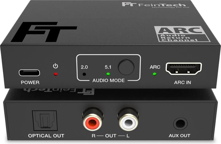 FeinTech AX130 HDMI ARC Audio Adapter (OPT | Cinch | AUX)