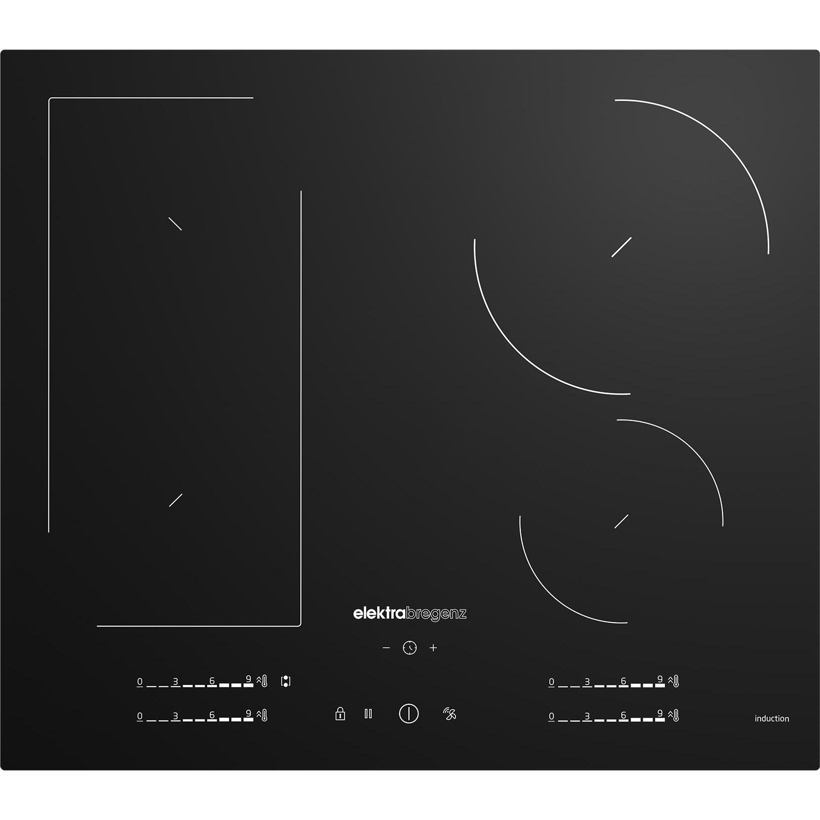 Elektrabregenz MI 65402 F, Piano di cottura, Nero