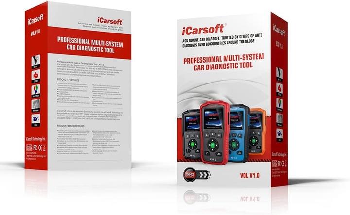 Produktbild ICarsoft i906 multisysteem scanner voor Volvo/Saab OBD diagnose