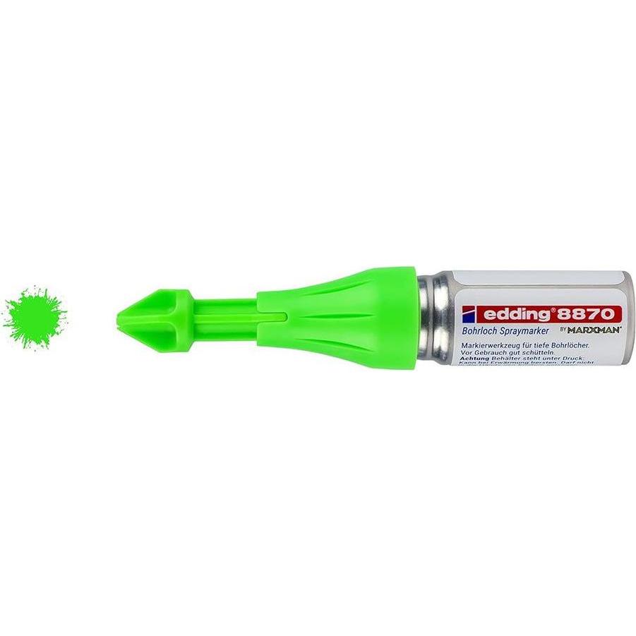 Edding, Evidenziatori, Spray marker fluorescent green chalk paint for drilled holes