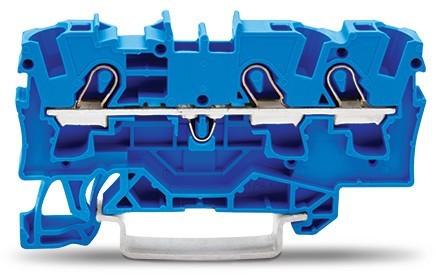 Actual product image Wago DIN rail terminal 3x4mm2 blue (Various)