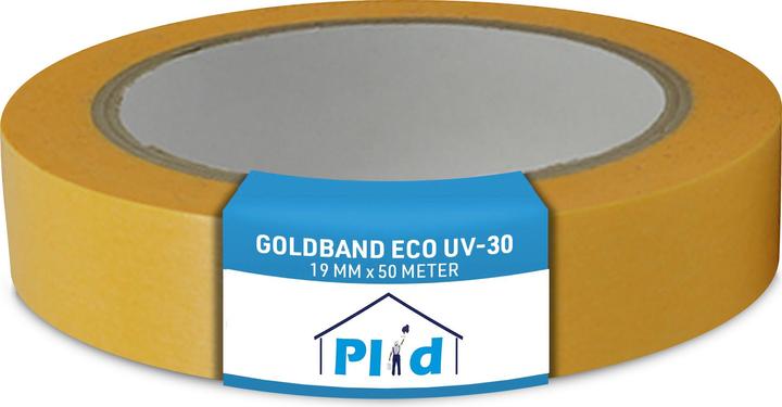 Produktbild Plid Goldband Malerkrepp Wasserabweisend- Malerklebeband Nassfest, 4 Rollen (19 mm)