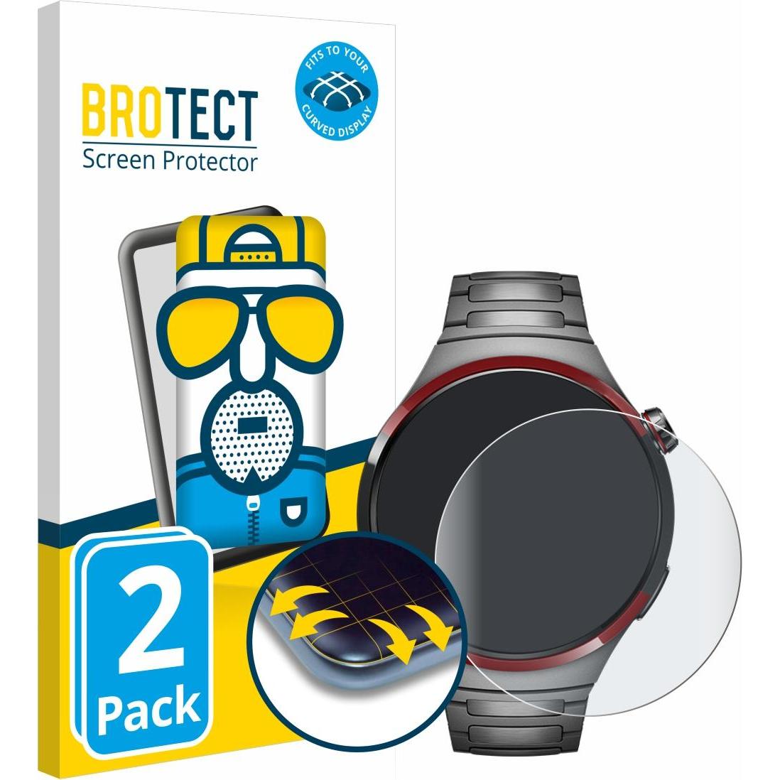 Thumbnail - BROTECT Full-Screen Displayschutz Matt, Smartwatch Schutzfolie, Grau