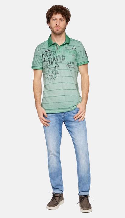 Immagine prodotto Camp David Polo Tree House Camicia a maniche corte con collo a polo (L)