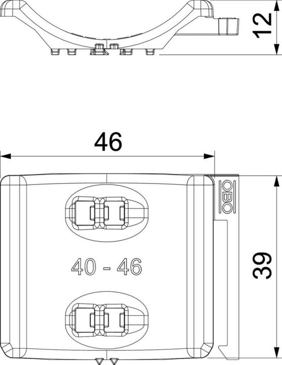 Actual product image OBO Bettermann Universal counter tub