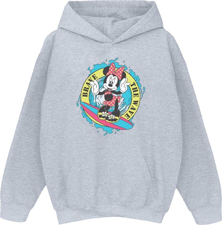 Actual product image Disney Womens/Ladies Minnie Mouse Brave The Wave Hoodie (M)