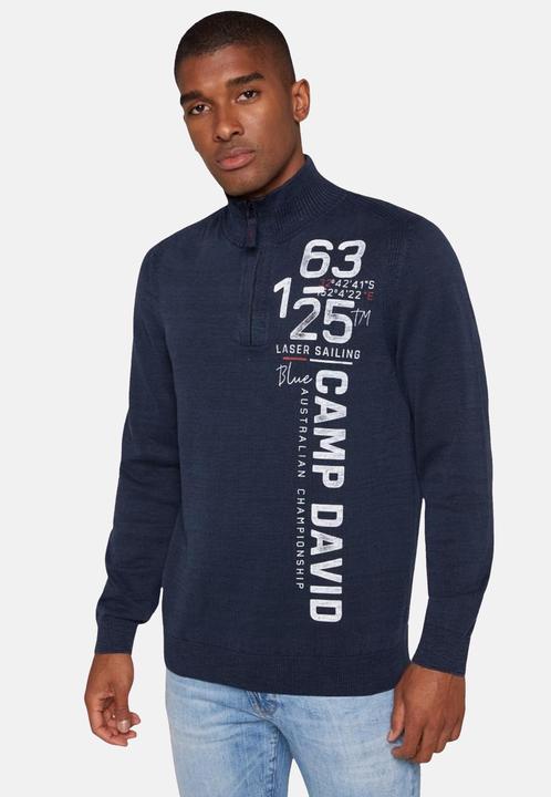 Produktbild Camp David Strickpullover Laser Sailing Troyer Pullover (M)
