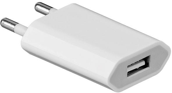 Actual product image Hapena USB charging adapter white flat 43840 (5 W)