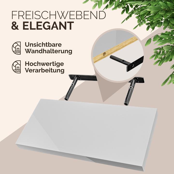 Produktbild Casaria Schweberegal (23 x 110 x 3.80 cm)