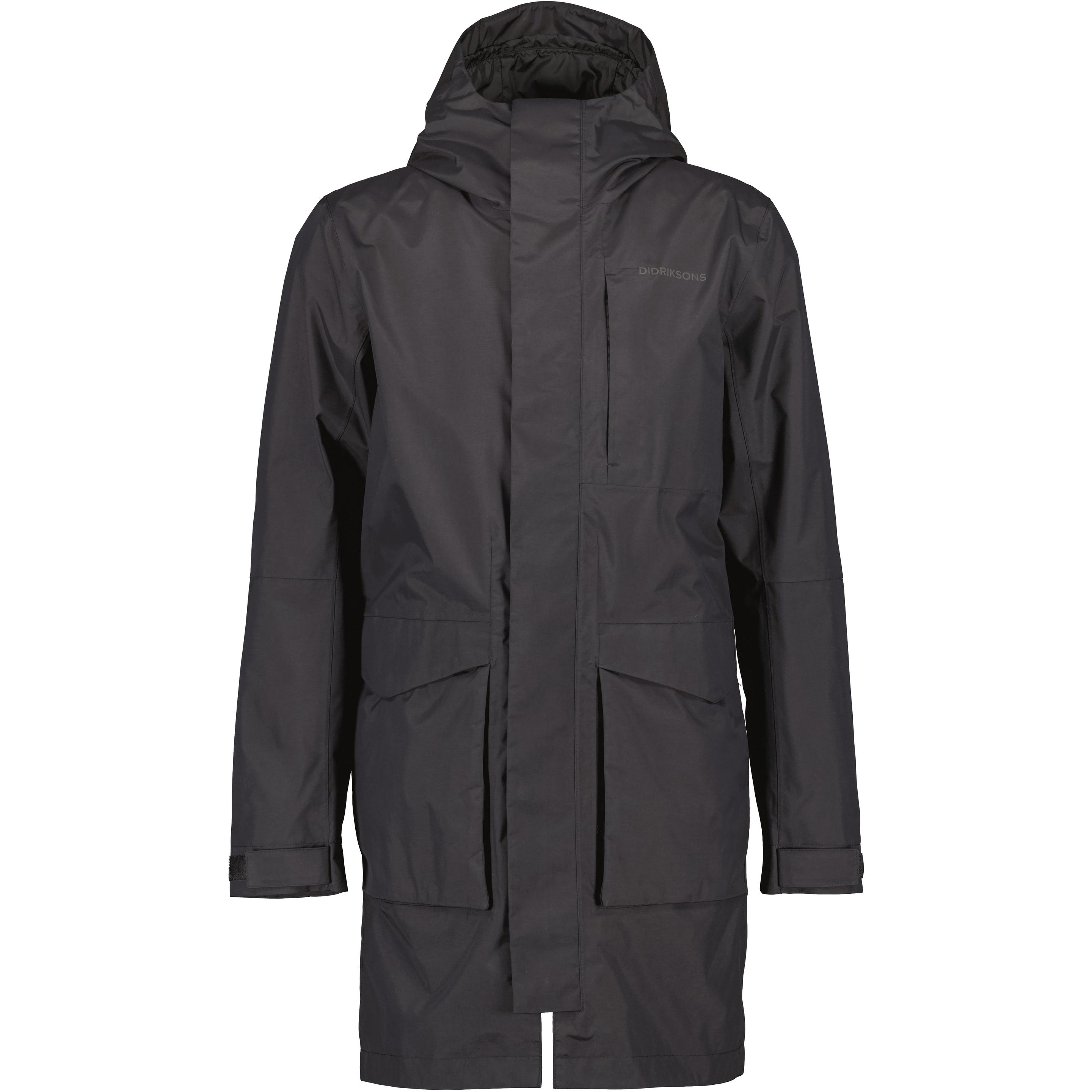 Didriksons, Herren, Jacke, Andreas Parka 2 (M), Schwarz, M